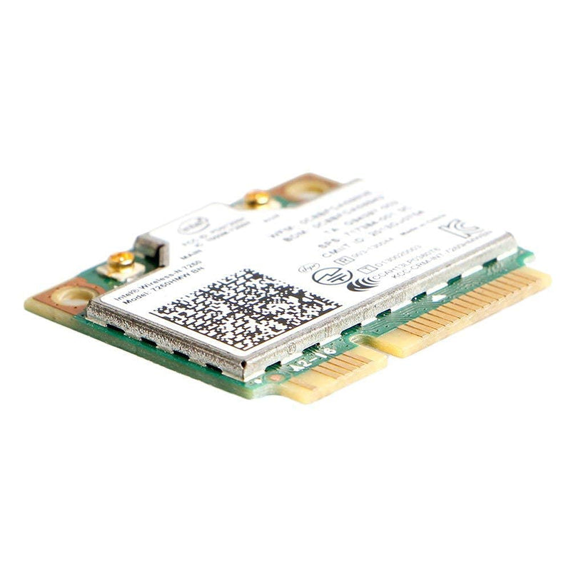 MQUPIN Dual Band Wirless- Intel 7260.HMW Dual Band Wireless Card-AC 7260 Network Adapter+Bluetooth 4.0 USE for Intel AC Half Mini Pcie Card 802.11 b/a/g/n/ac(1 Pack)
