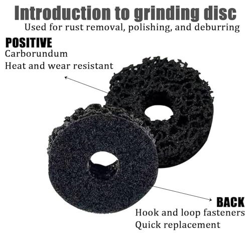 Wheel Bolt and Hub Grinder with 5 Spacers, Wheel Hub Cleaning Tool, Quick Rust Removal for Wheel Bolts and Rotors. Suitable for Drills or 1/2 Inch Impact Bolt