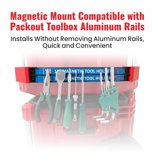 Magnetic Tool Holder Compatible with Milwaukee Packout Toolbox