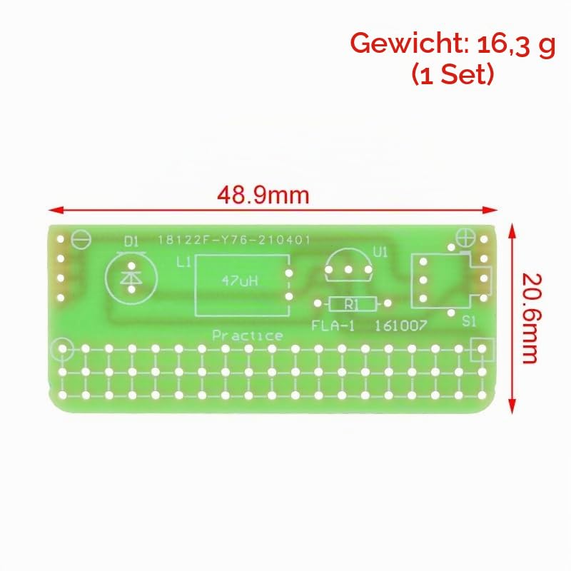 Torch DIY Soldering Kit 2 Pieces, Funny DIY Electronic Kit Soldering for Beginners, Students and DIY, Electronic Practice Pack of 2