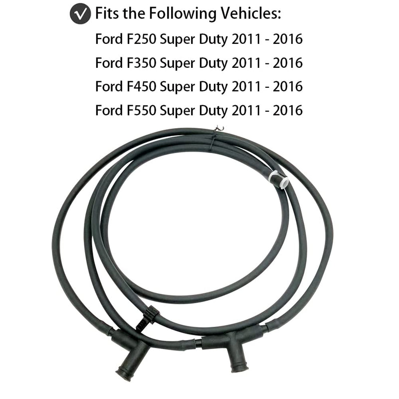 Windshield Washer Nozzle Jet Hose Kit for 2011-2016 Ford F250 F350 F450 F550 Super Duty Replace BC3Z-17603-A BC3Z-17K605-B