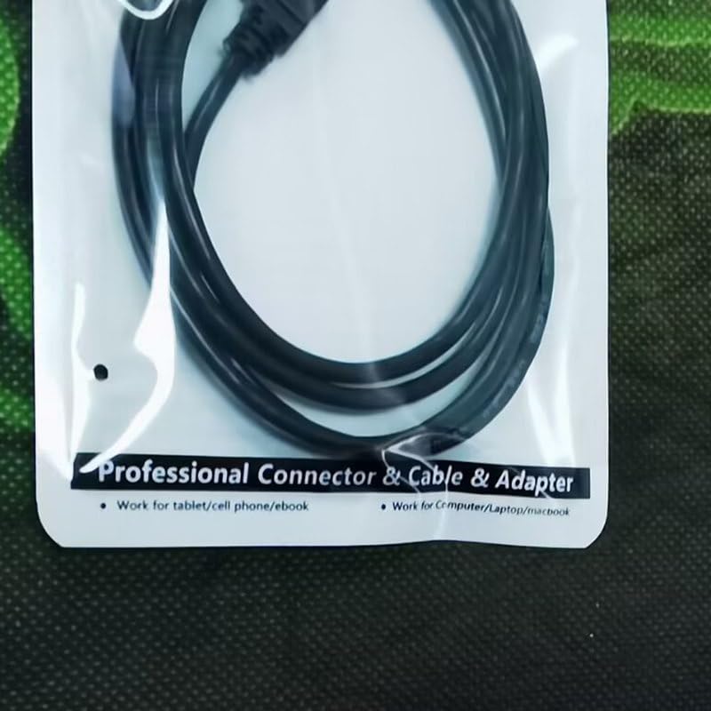 CY IEEE 1394 Firewire 400 6-pin to 6-pin Cable FireWire 400Mbps 6p to 6p Capture Cord 1.8m Black 6Pin Male-6Pin Male