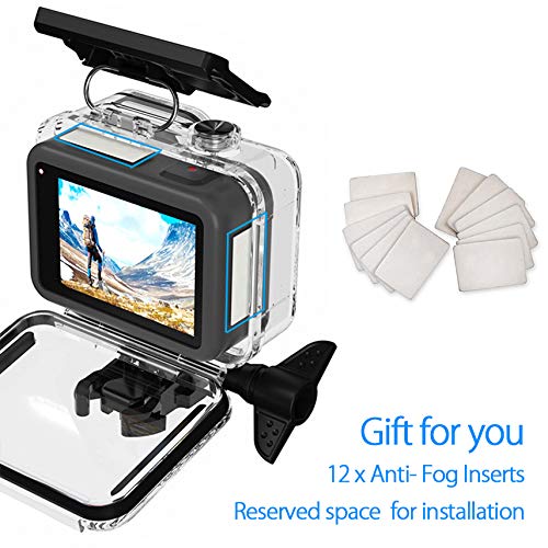 60M/196FT Waterproof Case for Go Pro Hero 8 Black, Protective Underwater Dive Housing Shell with Bracket Accessories for Go Pro Hero8 Action Camera