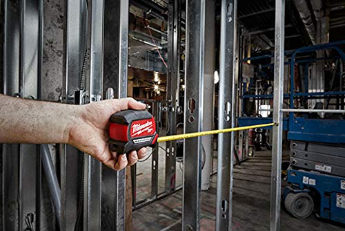 Milwaukee 48-22-0325 Compact Wide Blade Magnetic Tape Measures 7.6 m
