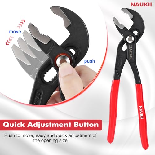 3 Piece Water Pump Pliers Set - 7/10/12 Inch Adjustable Groove Joint Pliers 3pcs(12"+10"+7")