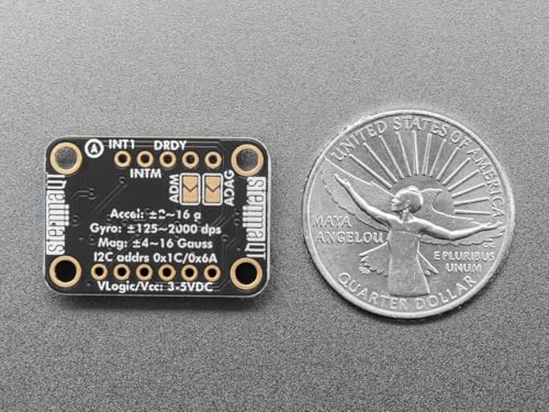 Adafruit LSM6DSOX + LIS3MDL, Precision IMU, 9 DoF, STEMMA QT/Qwiic, 4517