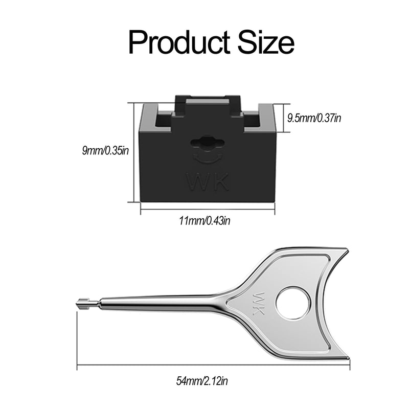 12 Pcs RJ45 Port Lock with 1 Keys, Locking RJ45 Port/Dust Blocker,Compatible with Computer,TV,Router,Other Devices （Yellow） 12+1 Yellow