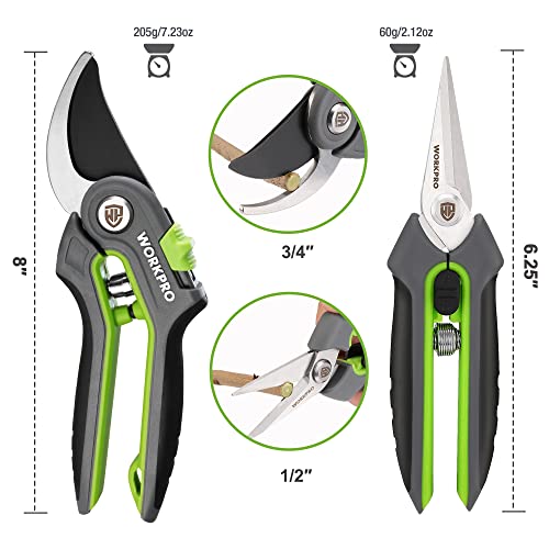 WORKPRO Garden Pruning Shears & WORKPRO Garden Tool Bag