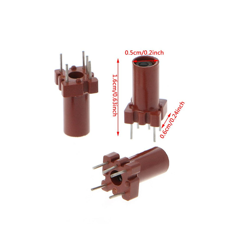 VONGEE 20pcs Adjustable Inductor Skeleton Empty Ferrite Core No Inductor Coil 25-100MHZ