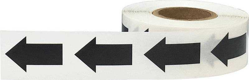 Color Coding Arrow Labels Black for Organizing Inventory 1 x 5/8 Inch 500 Total Adhesive Stickers