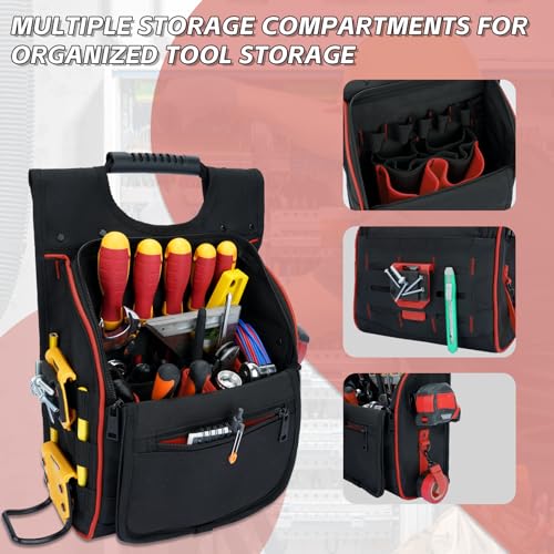 MELOTOUGH Electrician Tool Pouch with Shoulder Strap, Tool Belt Hook Cordless Drill Holster Hook
