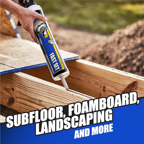 Titebond Fast Set Polyurethane Construction Adhesive – Waterproof – 4222, 28 Oz.