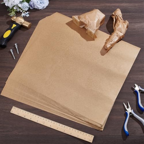 BENECREAT 150Pcs 15.55x14.37 Inch Neutral Paraffin Rust-Proof Paper, VCI Paper Sheets for Metal Protection, Rust Preventive Paper for Machine Parts and Tools Storage