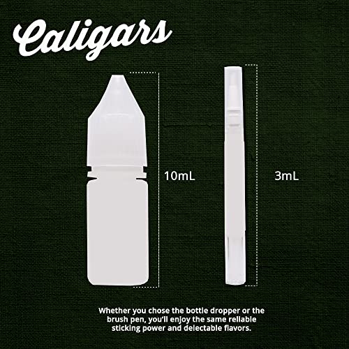 Caligars GlueGar Natural Rolling Glue for Woods, Papers, and Cigar Wraps - Flavored Adhesive Cigar Glue and Sealer, Easy to Use Plant Based Glue Sticks- 10 ML Squeeze Bottle (8 Pack Warped Watermelon)