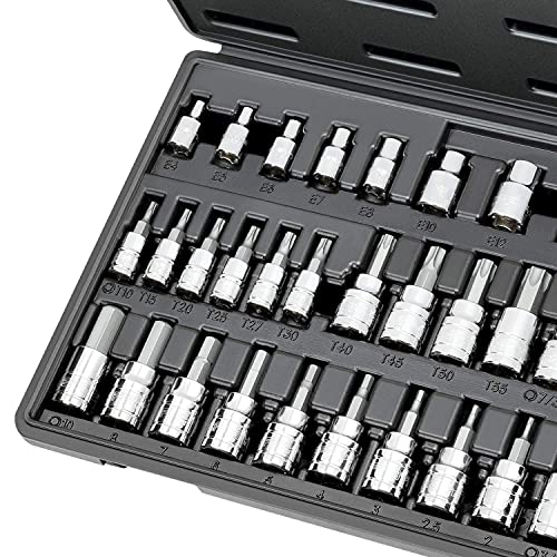 CARBYNE 36-Piece Hex (Allen) & Torx Bit Socket Set, SAE & Metric