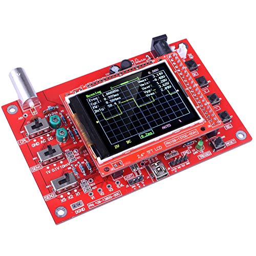 ARCELI Pocket Digital Oscilloscope Kit, Open Source, 2.4" TFT, 1 MSP with Probe, Assembled Version (Welded)