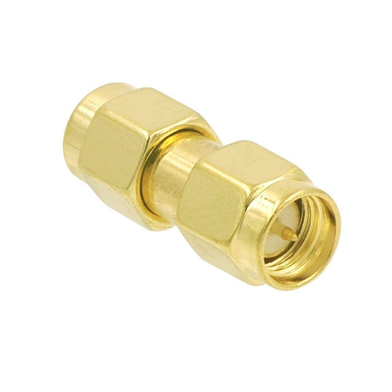 VCE SMA Male to SMA Male Connectors 3-Pack, RF Coaxial Adapter SMA Male Coupler for Antenna, Radio, WiFi, HT