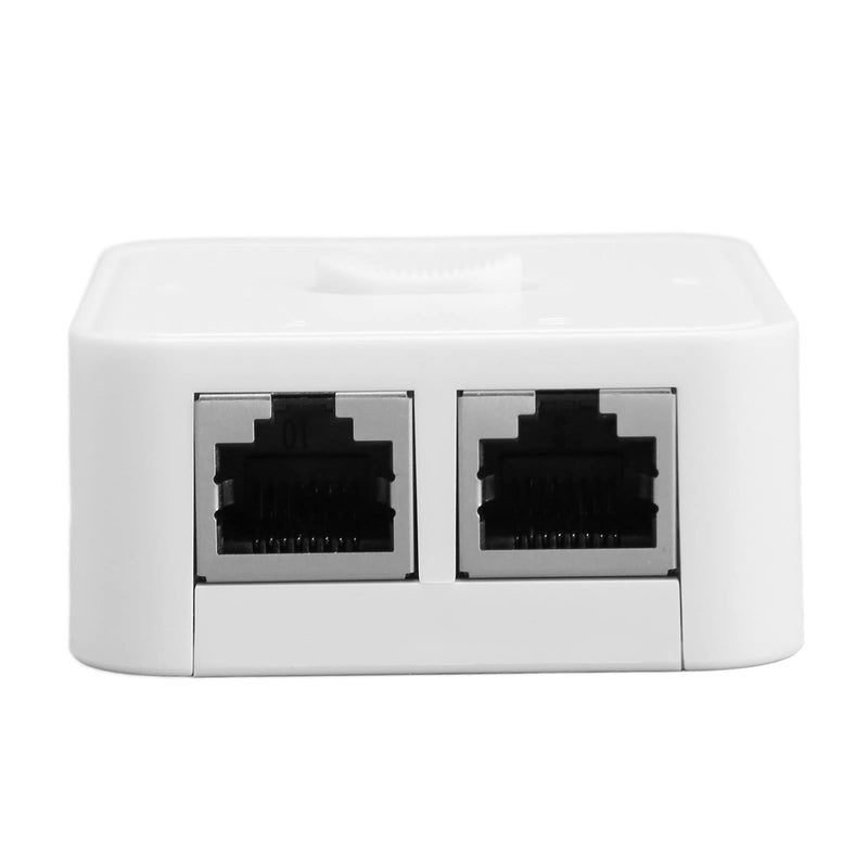 Gigabit Ethernet Network Switch, 2 Port 1000Mbps 2 in 1 Out or 1 in 2 Out PoE Extender Switch Network Hub RJ45 Network Splitter Adapter
