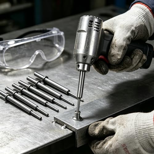 MonkeyKingBar-Pneumatic Drift Punch 6pcs Set, 0.401 Inch Round Shank,3/16-1/2 Inch Tips, 7 Inch Length, Steel Punches for Removing Rusted Bolts