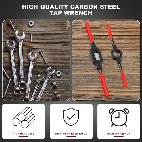 2 Pcs Adjustable Tap Wrench Handle M5-m20, Round Die Stock