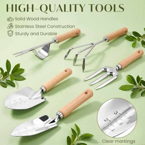 10-Piece Garden Tools Set, Watering Can & Mat, Gardening Gifts