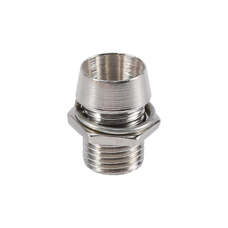 LED lamp holder, 50 pieces LED holder made of galvanized aluminum base, ring, nut and stopper. Suitable for 5mm LED