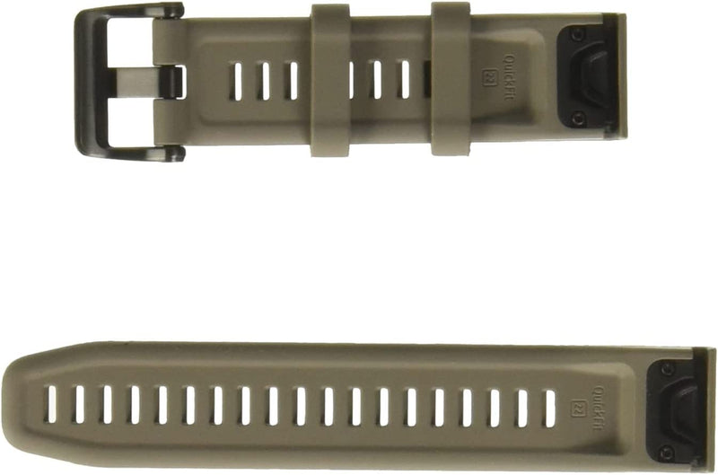 Garmin QuickFit 22 Watch Band - Dark Sandstone Silicone 22mm