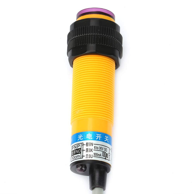 E3F-DS10P1 Infrared light barrier 10 cm inductive distance proximity sensor M18 infrared beam reflection light barrier sensor 3-wire PNP closer DC 6-36V