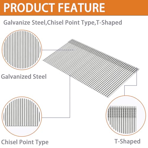 16 Gauge Finish Nails, Galvanized, 1-3/4":2000PCS 1-3/4"---2000pcs