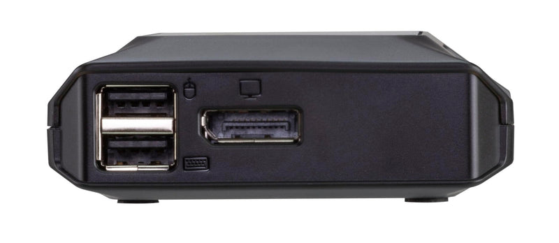ATEN US3312 2-Port 4K DisplayPort USB-C Cable KVM Switch with Remote Port Selector
