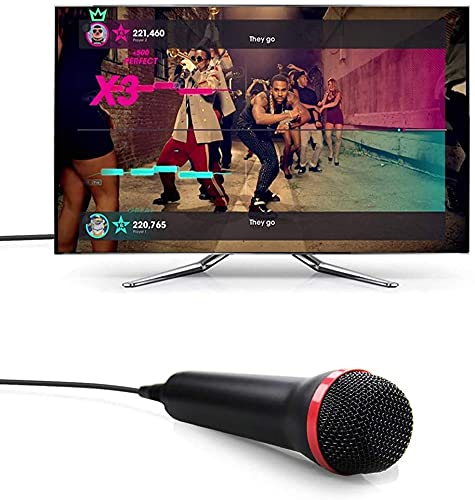 2Pack 13ft Wired USB Microphone for Rock Band, Guitar Hero, Let's Sing - Compatible with PS2, PS3, PS4, PS5, Switch, Wii, Wii U, Microsoft Xbox 360, Xbox One and PC