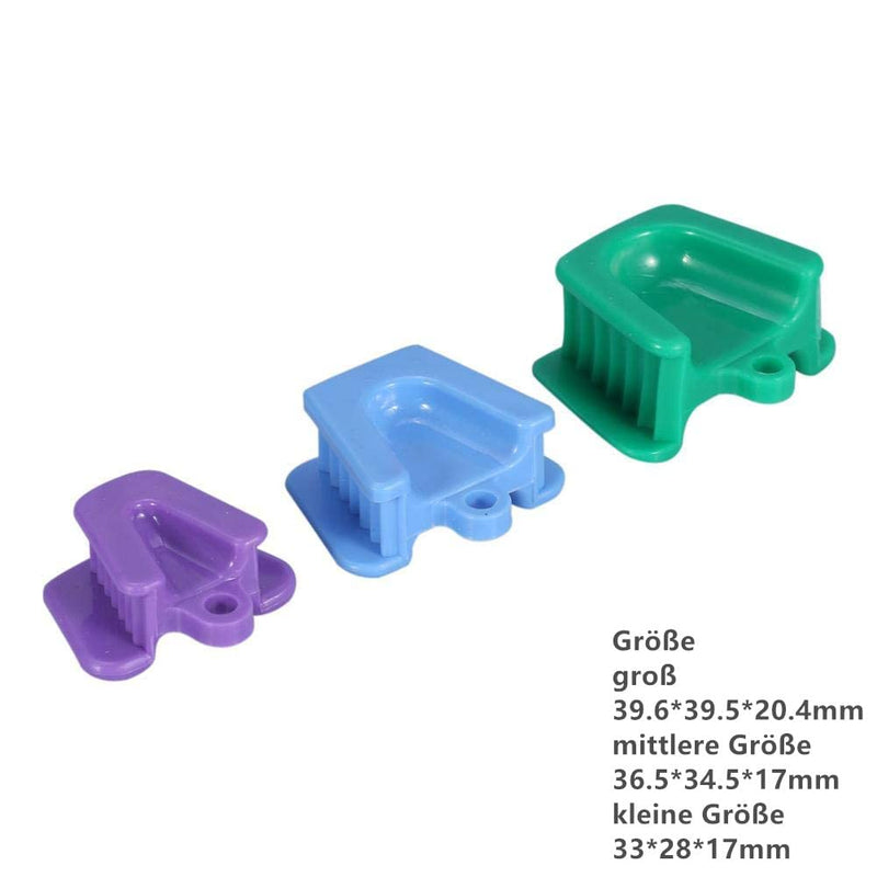 Pack of 3 Mouth Support for Bite Splints Oral Care Accessories, 3 Sizes | plastic mouth opener, dentist mouth support, bite block, pillow opener, retractor, small, medium, large