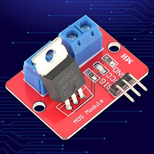 Akozon MOSFET Driver Module 5PCS 0-24V Button Drive for Arduino Drive Module MOS Tube Field Effect Tube Drive Module (3.5V/5V)