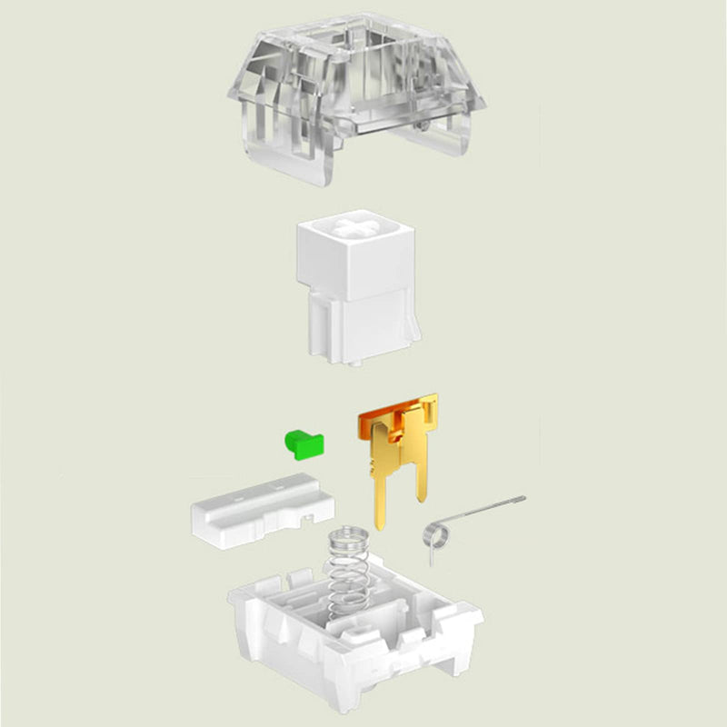 Kailh Box White Clicky Switch Mechanical Keyboard Switches for Gaming & Typing | Hot-Swappable, Dustproof, 3-Pin & 5-Pin Compatible（72pcs） 72PCS