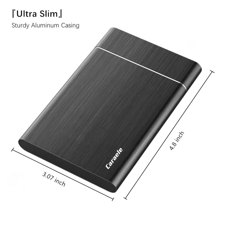 1TB Portable External Hard Drive USB3.0 Mobile HDD Storage for PC, Mac, Desktop, Laptop, Mac, Chromebook, Xbox One, Xbox 360, PS4 (Black) 1TB Black