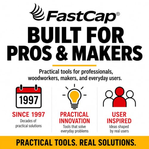FastCap PowerHead Wood Screws, 1.5", T20 Torx Drive, 200-Pack