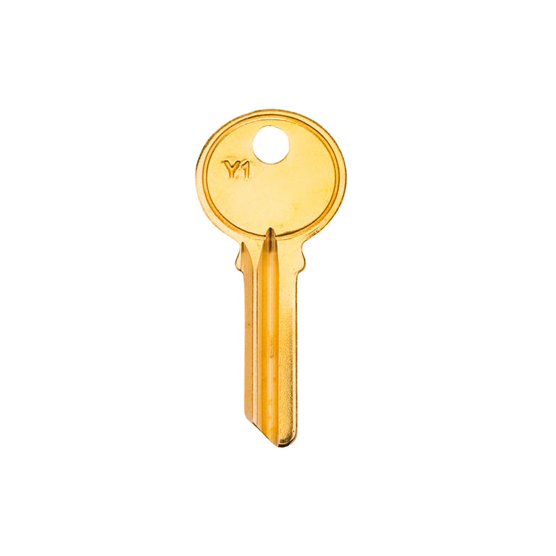 Brass Finish Key Blanks, Y1 Uncut Blank Keys, 5YA1 Key Blanks Pack of 50 Keys