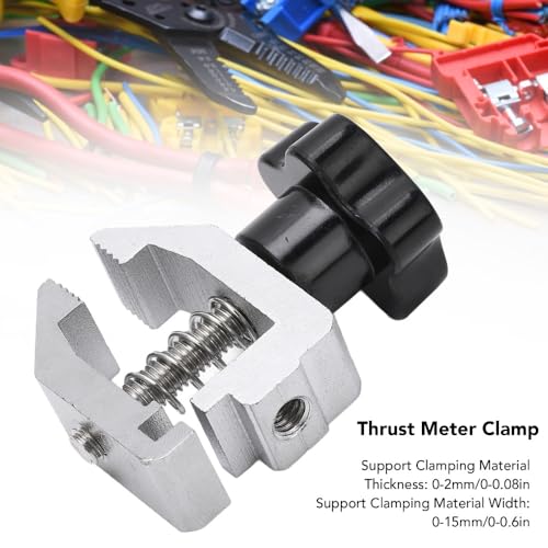 500N Push Pull Force Fixture, Stainless Steel Jaw Clamp Thrust Tension Meter for Tensile Testing High Hardness