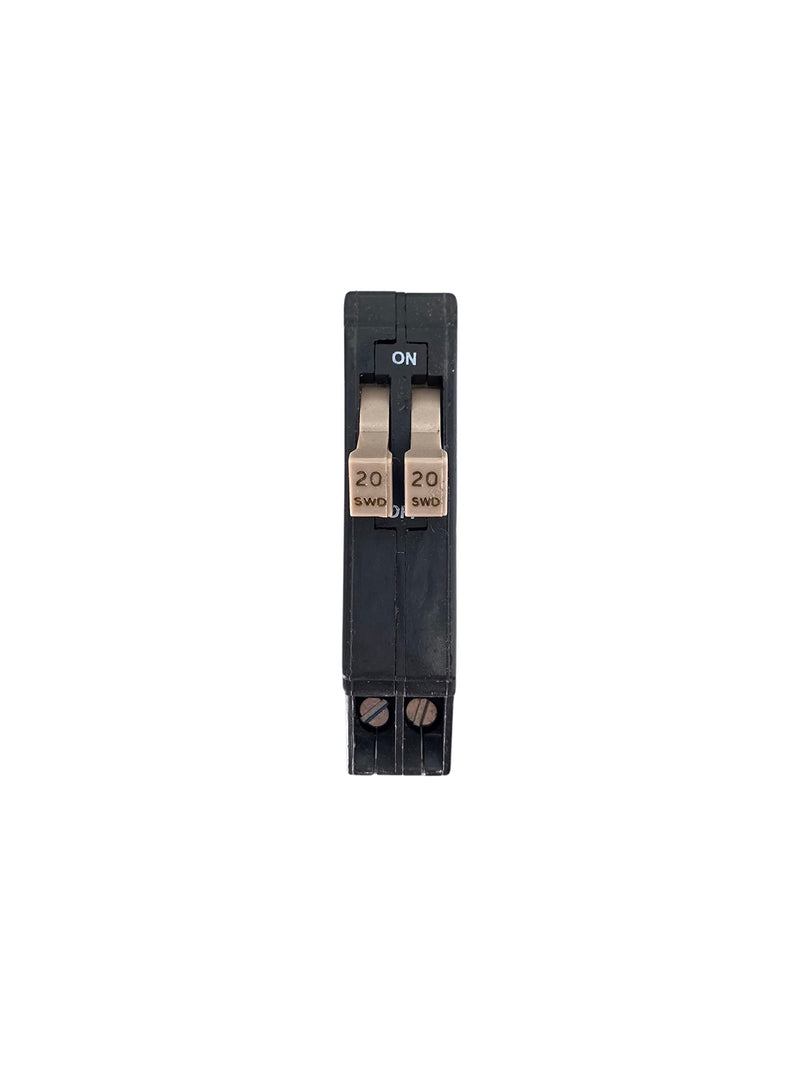 Eaton 20A/20A Twin Single-Pole Circuit Breaker - 1 Each 20 Amp