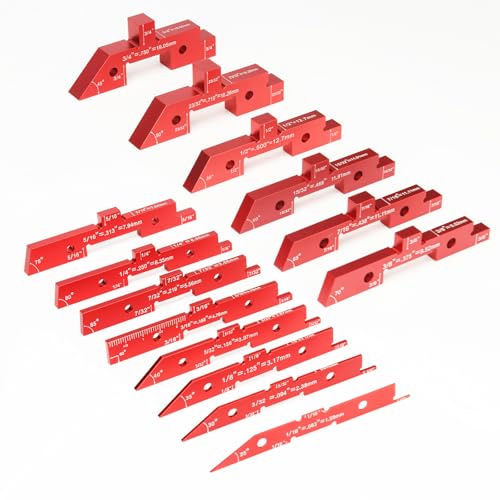 Setup Blocks Woodworking, 14 Pcs Router Table Saw Accessories