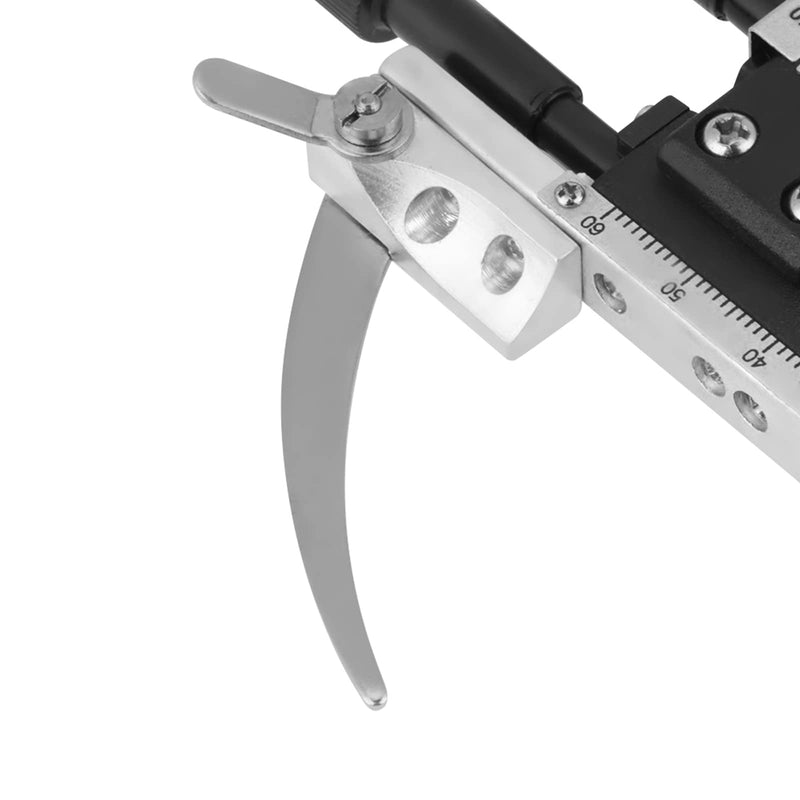 Professional Clip-on Mechanical Microscope Movable Table, Microscope Accessories XY Movable Table Vernier Caliper with Scale for Microscope