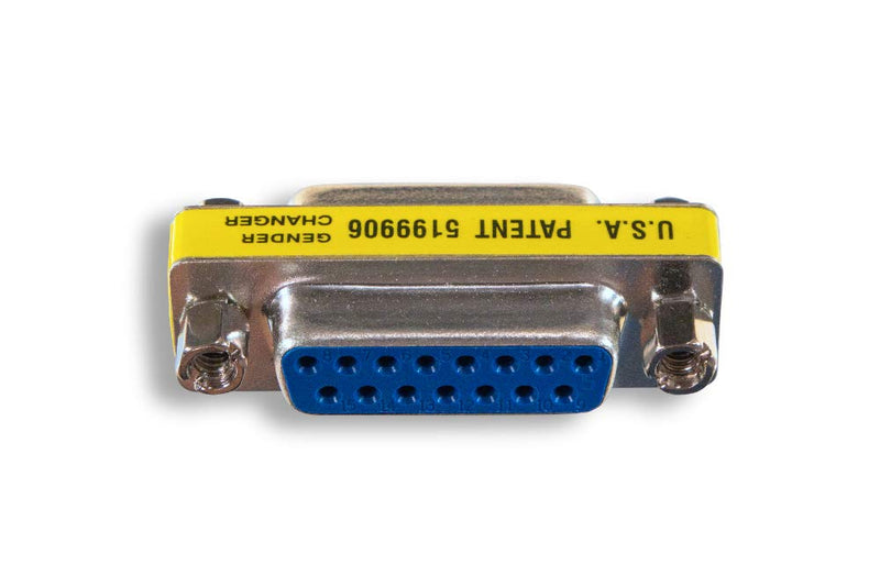 ZAGA1677FF DB15 Female to DB15 Female Mini Gender Changer 1 Count (Pack of 1)