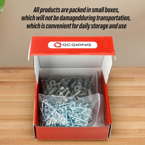 240pcs Zinc Self-Drilling Drywall Anchors, Anchor and Screw Combination with Cross Groove Drill Bit, Heavy Duty Metal Wall Anchors with Self-Tapping Screws 13x32mm 240