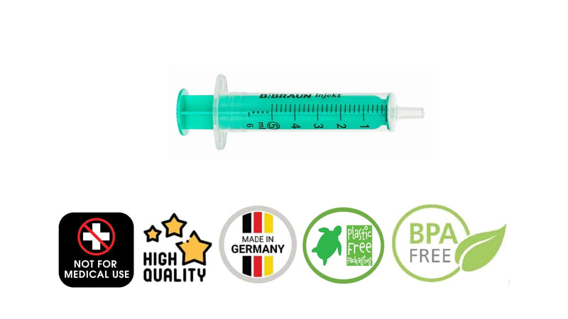 Set: 1, 2 or 3 syringes 5ml laboratory syringes liquid syringe hobby syringe with blunt needle/cannula for e-liquid aroma hobby and DIY (set 1x 5ml) set 1x 5ml