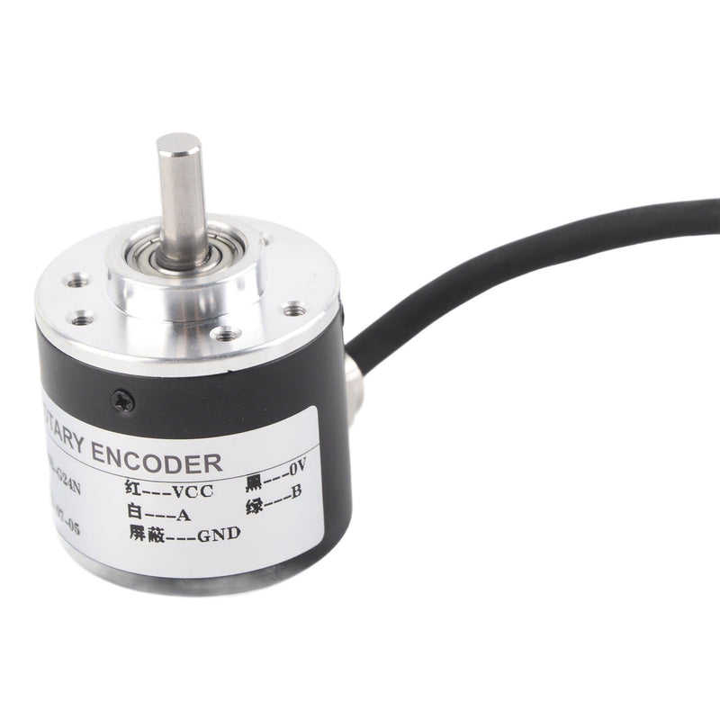 Rotary Encoder Incremental Rotary Encoder Optical Photoelectric 600P/R 5V-24V Power Supply Wide Shaft 6mm
