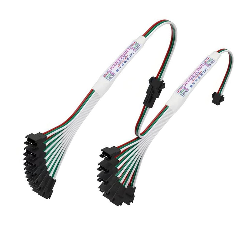 3 pin RGB WS2812B WS2811 16703 SK6812 WS2815 WS2813 IC TTL Amplifier 1 to 8/1 to 4 SPI Amplifier Signal Repeater for Full Color LED Strip (1 to 4) 1 to 4