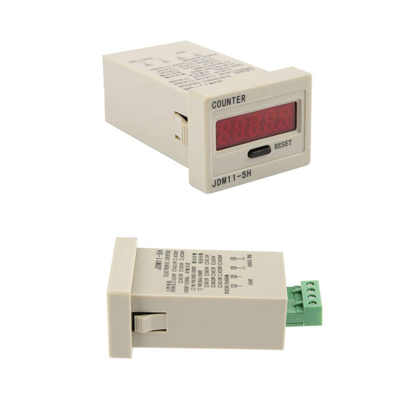 DIGITEN 0-99999 Digital Counter, LED Counter Electronic Counter JDM11-5H AC220V / DC36V / DC 24V / DC 12V (DC12V) DC12V