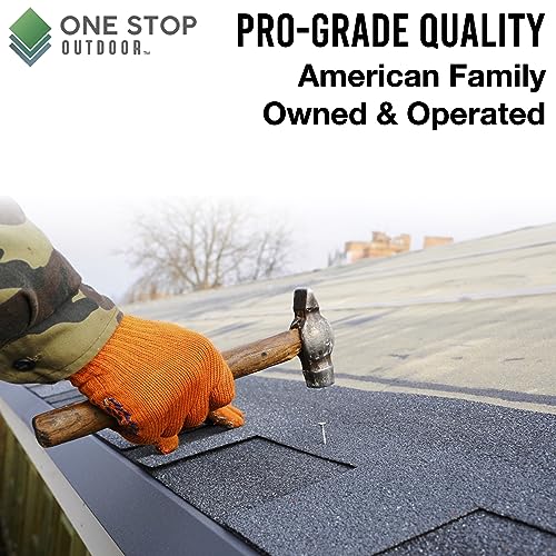 2-Inch Galvanized Roofing Nails Professional Grade - Used to fasten roofing felt, asphalt singles & insulation board (500) 500
