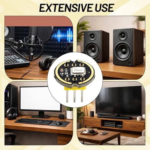 INMP441 MEMS Microphone Module Set of 5, High Precision Omnidirectional Recording, Low Energy Consumption for ESP32 Projects, Versatile Pack of 5 for Developers