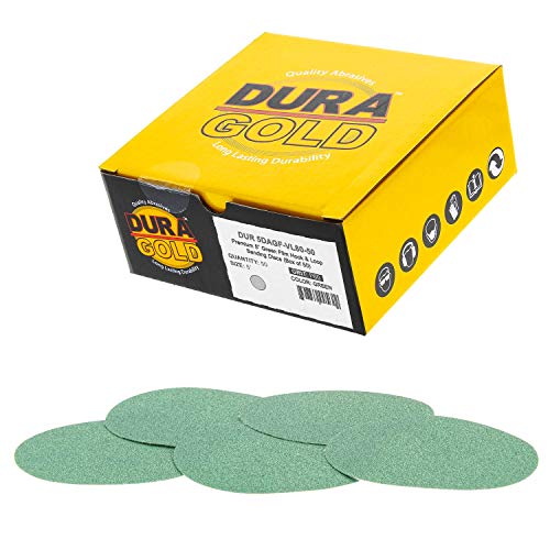 Dura-Gold 80 Grit 5" Sandpaper Discs & Soft Density Interface Pads